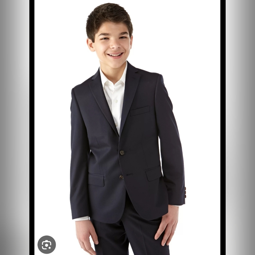 Ralph Lauren Men's Dark Navy Two-Button Blazer